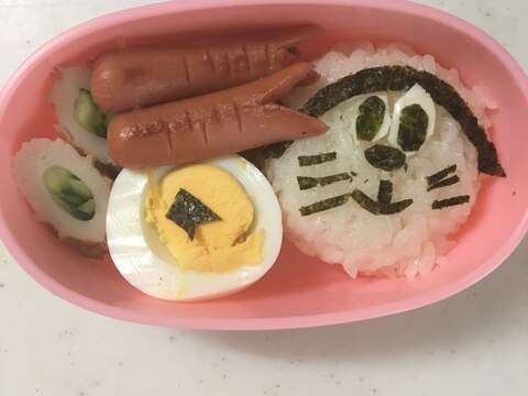 味付け海苔で☆簡単にドラえもんのこどもの日お弁当